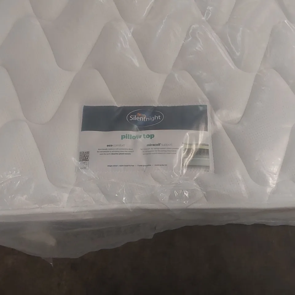 QUALITY BAGGED SILENTNIGHT MIRACOIL PILLOWTOP 5' KINGSIZE MATTRESS