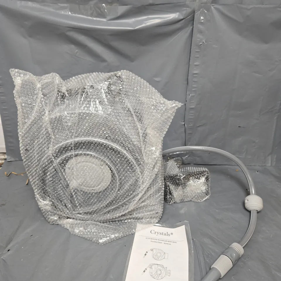 BOXED CRYSTAL AUTO REWIND WATER/AIR HOSE REEL 