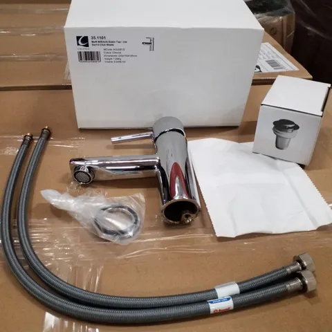 BRAND NEW BOXED MELFI M/BLOCK BASIN TAP WITH CLICK WASTE
