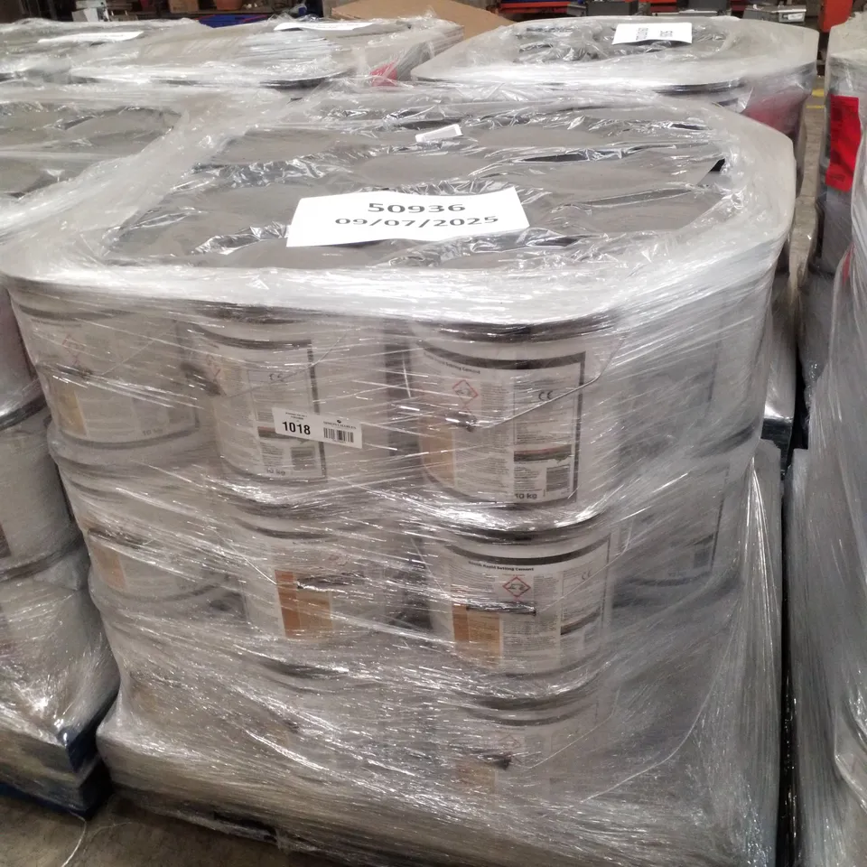 PALLET CONTAINING APPROXIMATELY 45 BUCKETS OF BOSTIK CEMENTONE RAPID SETTING WATERPROOF CEMENT 10KG