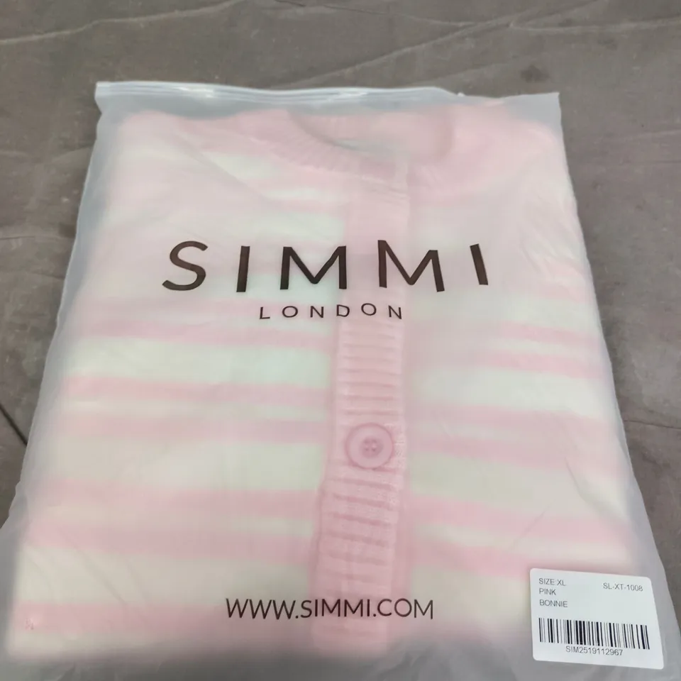 SIMMI LONDON WOMEN'S KNIT CARDIGAN – PINK, SIZE XL