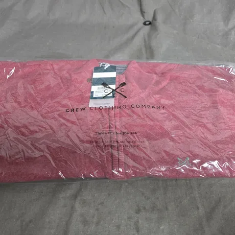 CREW CLOTHING ORGANIC CLASSIC 1/2 ZIP JUMPER – XL