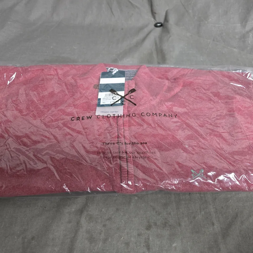 CREW CLOTHING ORGANIC CLASSIC 1/2 ZIP JUMPER – XL