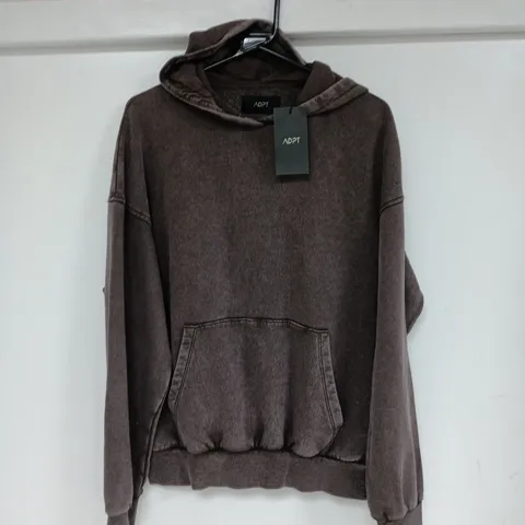 ADPT CLEVELAND HIGH HOODSWEAT IN SEAL BROWN - EU M