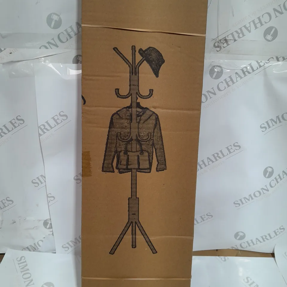 BOXED BLACK 5 HOOK COAT STAND