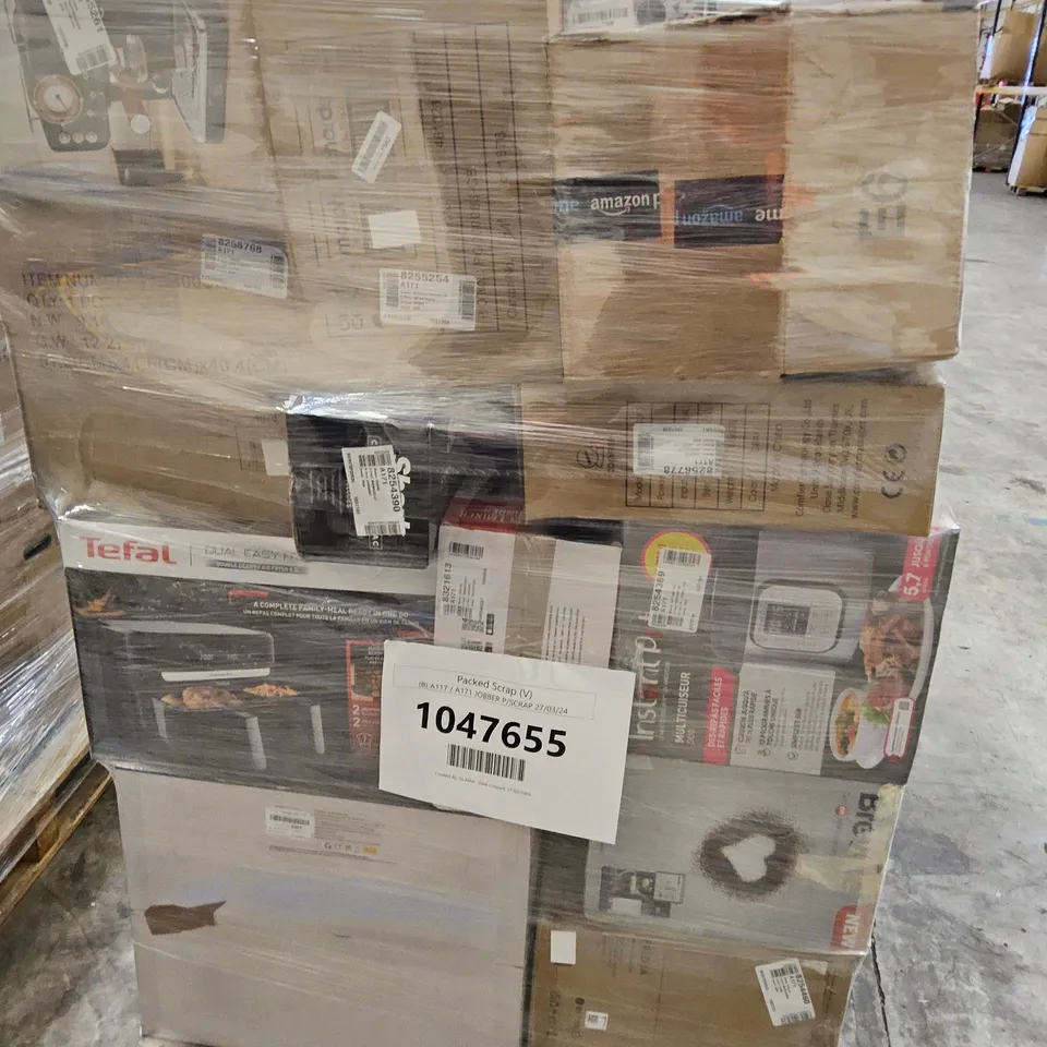 PALLET OF APPROXIMATELY 36 UNPROCESSED RAW RETURN HOUSEHOLD AND ELECTRICAL GOODS TO INCLUDE;