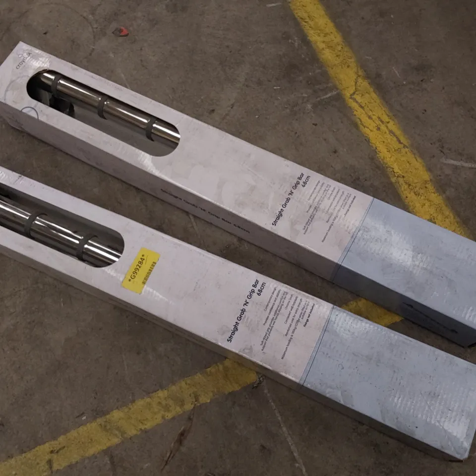 TWO BOXED GRAP N GRIP BARS 68cm