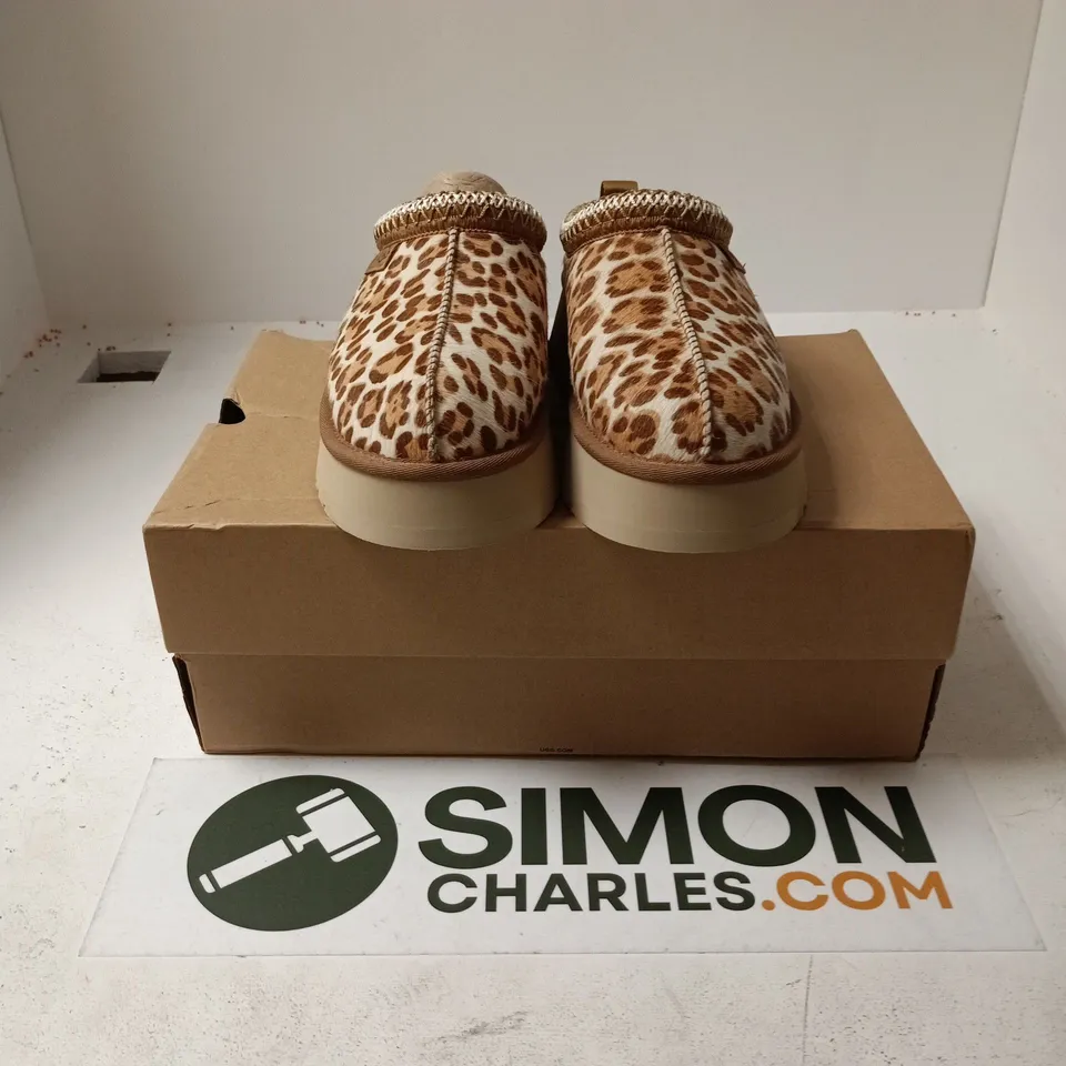 BOXED PAIR OF UGG W TAZZ PLAINS SHOES - UK 7