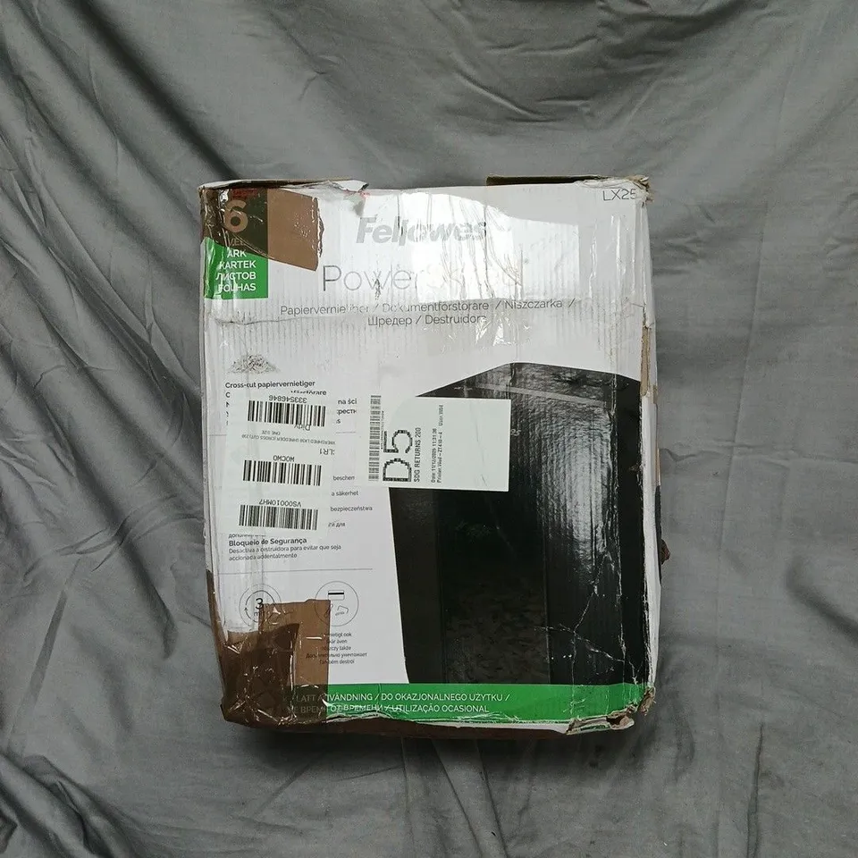 FELLOWES POWERSHRED LX50 CROSS-CUT SHREDDER 230V