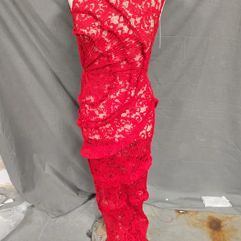 GEORGIA HARDINGE THE SPIRAL DRESS IN RED SIZE 6