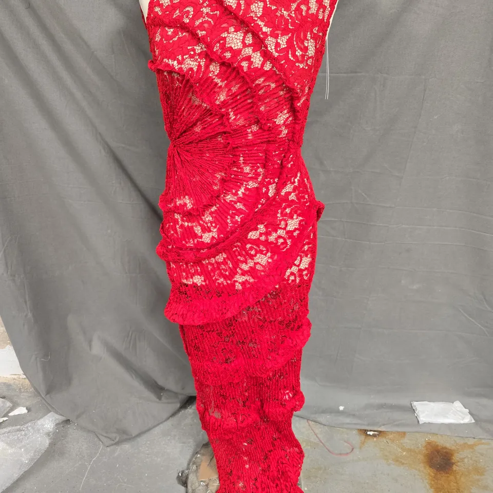 GEORGIA HARDINGE THE SPIRAL DRESS IN RED SIZE 6