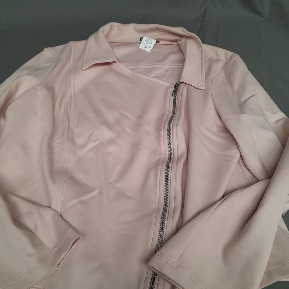 KIM&CO PINK ZIP UP JACKET - MEDIUM