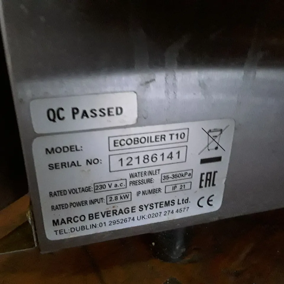 MARCO T10 ECOBOILER WATER BOILER