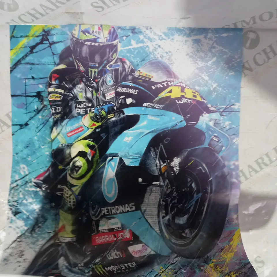 LOT OF 2 VALENTINO ROSSI ART PRINTS