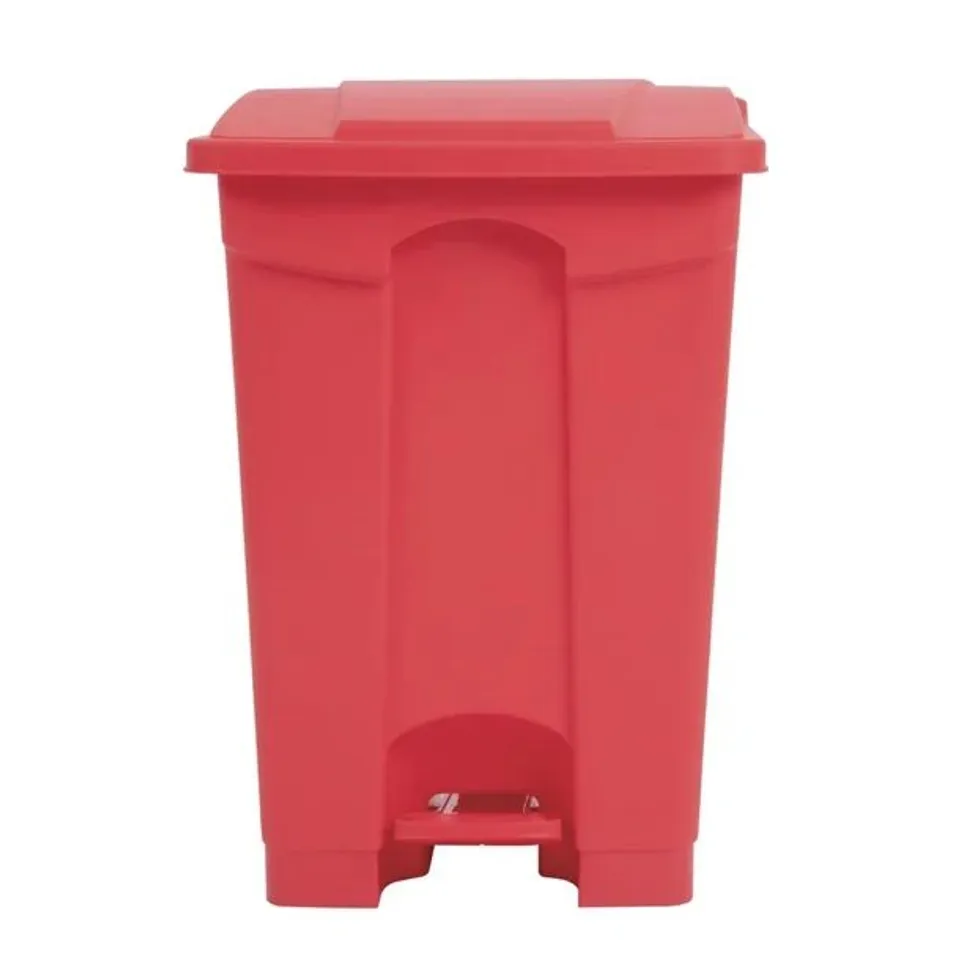 BOXED JANTEX PEDAL BIN RED 45LTR
