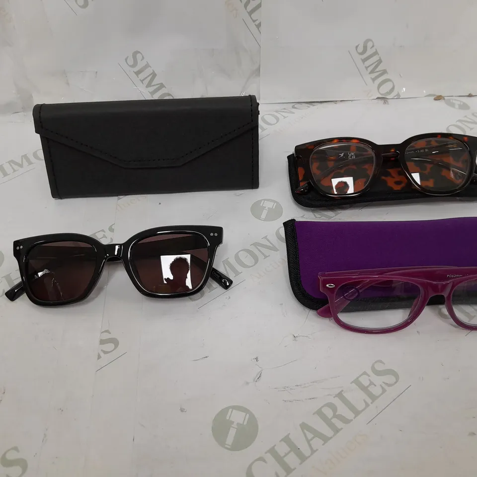 HUMMINGBIRD SUNGLASSE AND READING GLASSES