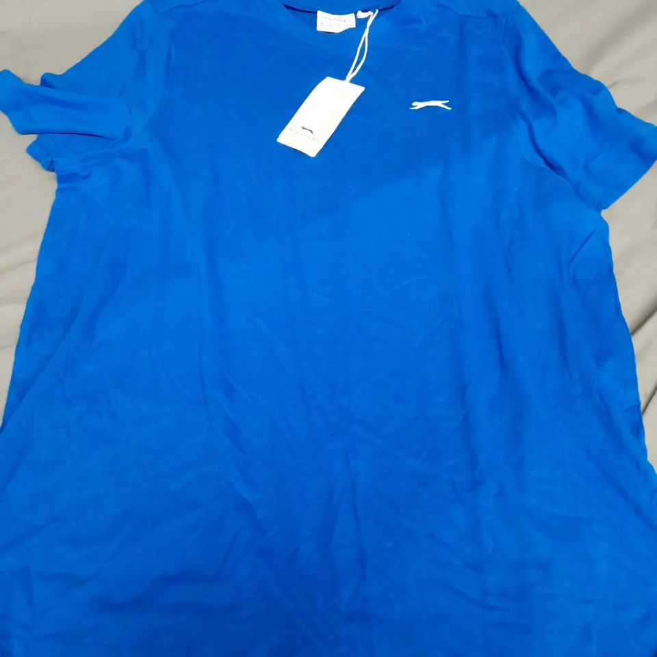 SLAZENGER PLAIN TEE IN BLUE - XL