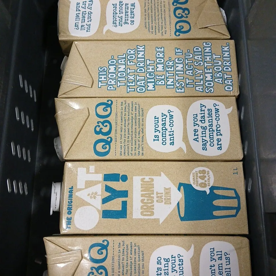 OATLY ORGANIC OAT DRINK 6X1L - COLLECTION ONLY