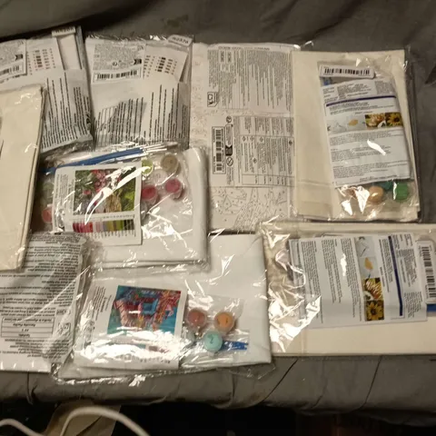 LOT OF 9 ASSORTED PAINT BY NUMBERS SETS
