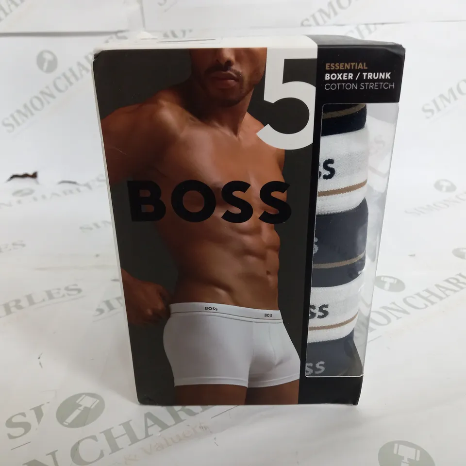 BOSS ESSENTIAL BOXER/TRUNKS COTTON STRETCH (SET OF 5)