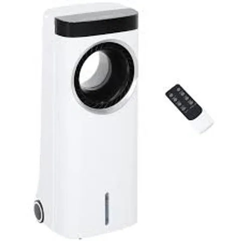 BOXED HOMCOM EVAPORATIVE AIR COOLER, 6.5L 4-IN-1 BLADELESS PORTABLE COOLER, FAN, HUMIDIFIER