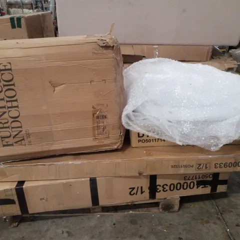 PALLET CONTAINING ASSORTED FLATPACK FURNITURE PARTS 