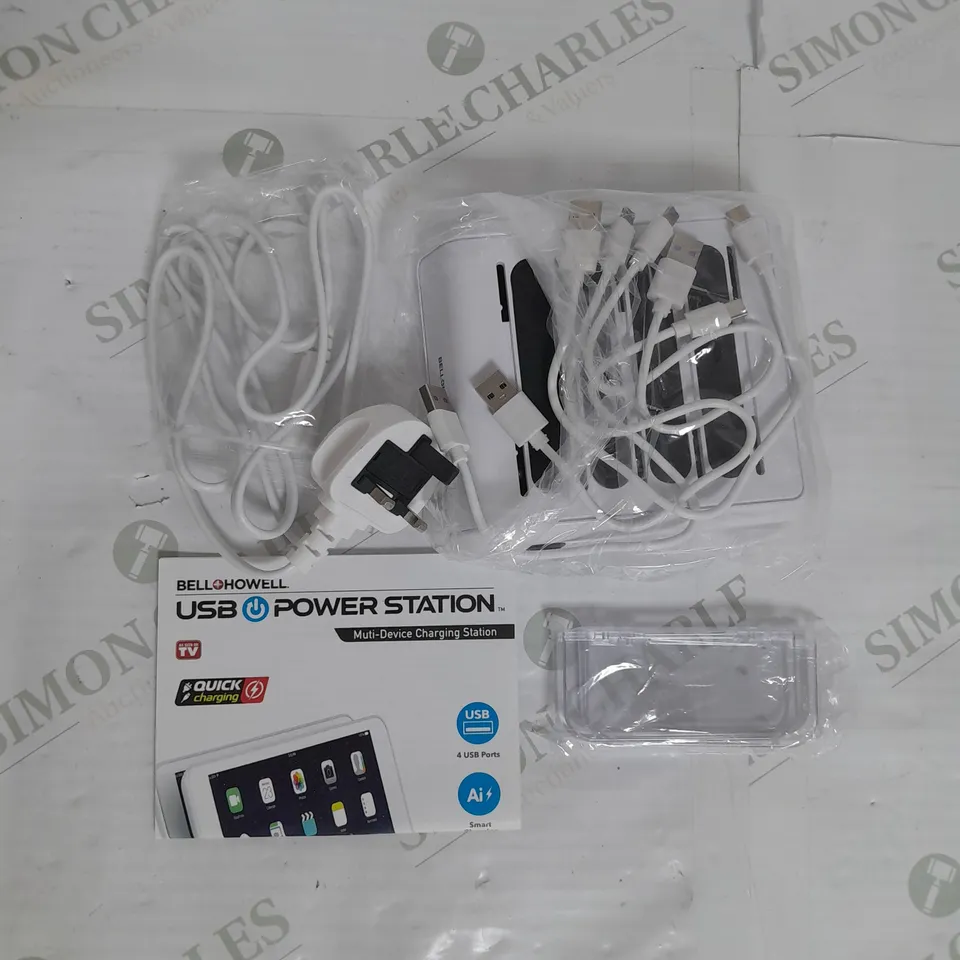 BOXED BELL & HOWELL MULTI DEVICE USB CHARGING STATION
