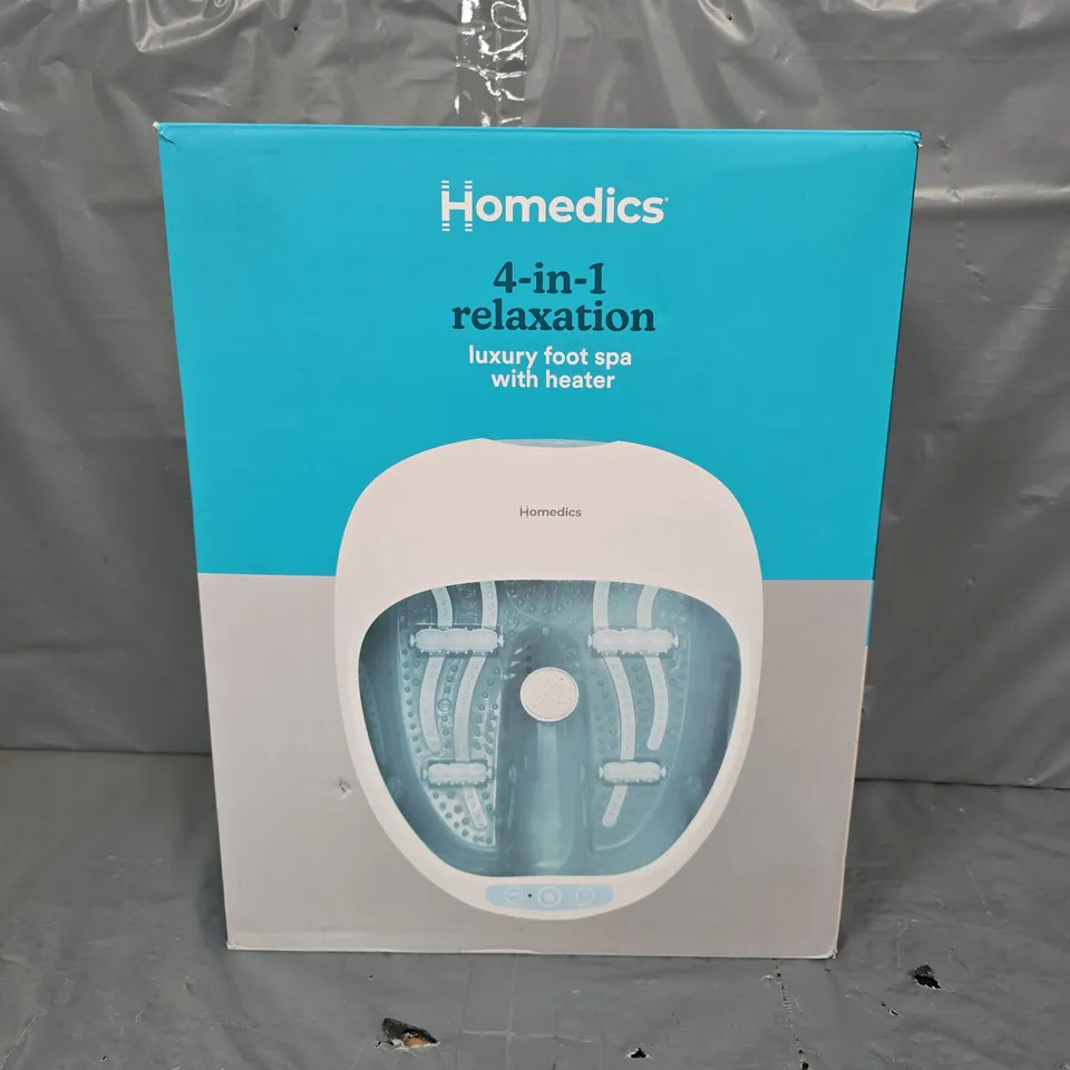 HOMEDICS 4 IN 1 SPA LUXURY FOOT SPA WITH HEATER 