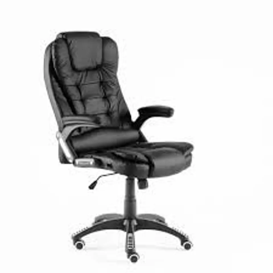 BOXED NEO BLACK FAUX LEATHER SWIVEL OFFICE CHAIR