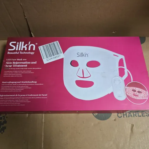BOXED SILK'N LED FACE MASK 100