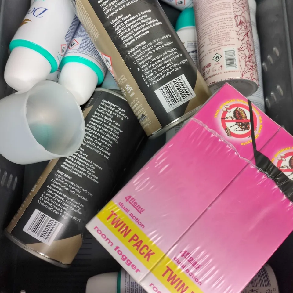 APPROXIMATELY 10 ASSORTED AEROSOLS TO INCLUDE SPRAY PAINT, DEODORANT, AIR FRESHENER ETC  