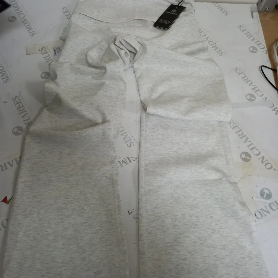 NKD APPAREL MARL GREY RUCHED FLARES - MEDIUM