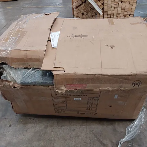 BOXED MARABELLA RATTAN SOFA SET