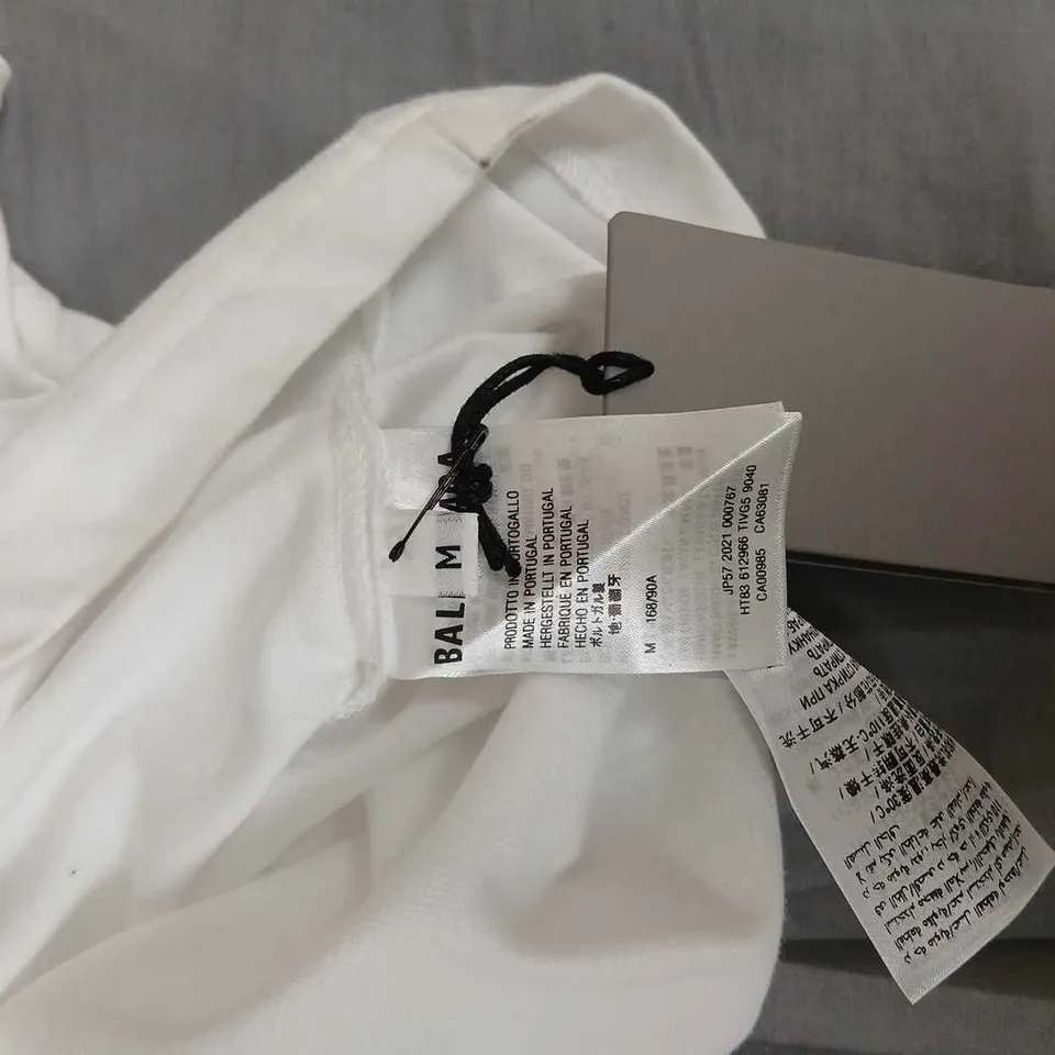 BALENCIAGA WHITE T-SHIRT – UNISEX, SIZE M