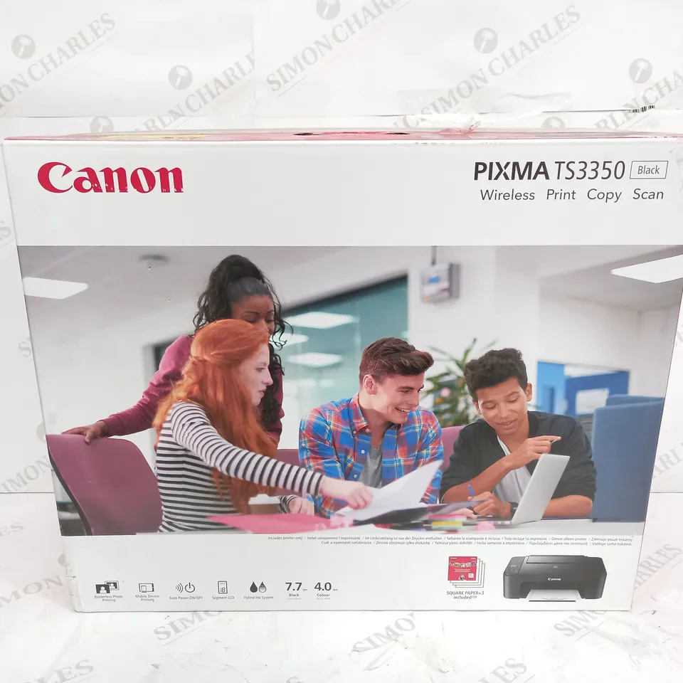 BOXED CANON PIXMA PRINTER TS3350 - BLACK