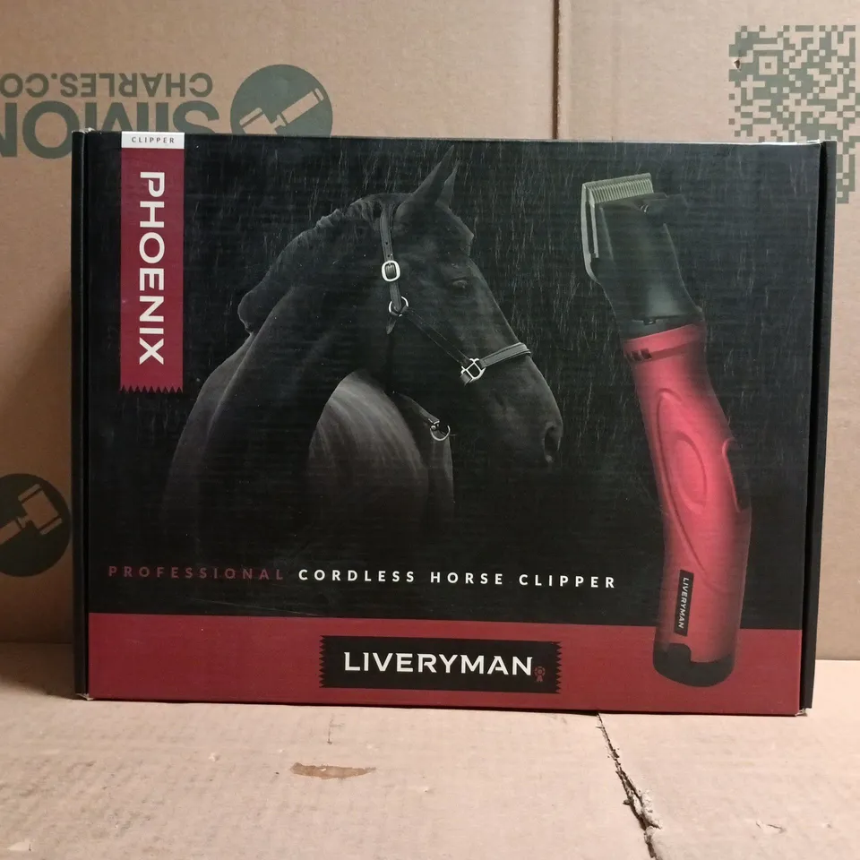 BOXED LIVERYMAN PHOENIX PROFESSIONAL CORDLESS HORSE CLIPPER