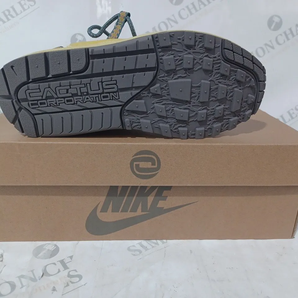 BOXED PAIR OF NIKE AIR MAX 1 CACTUS JACK SHOES IN YELLOW