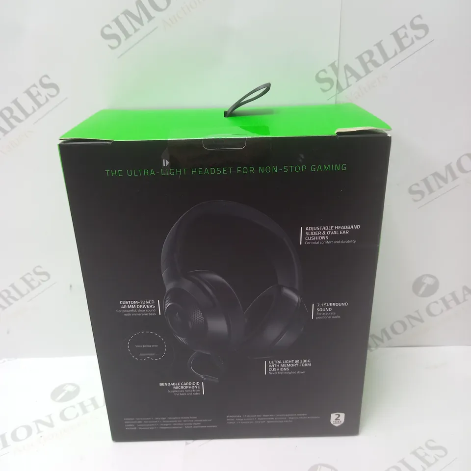 BRAND NEW BOXED RAZER KRAKEN X LITE WIRED GAMING HEADSET - BLACK