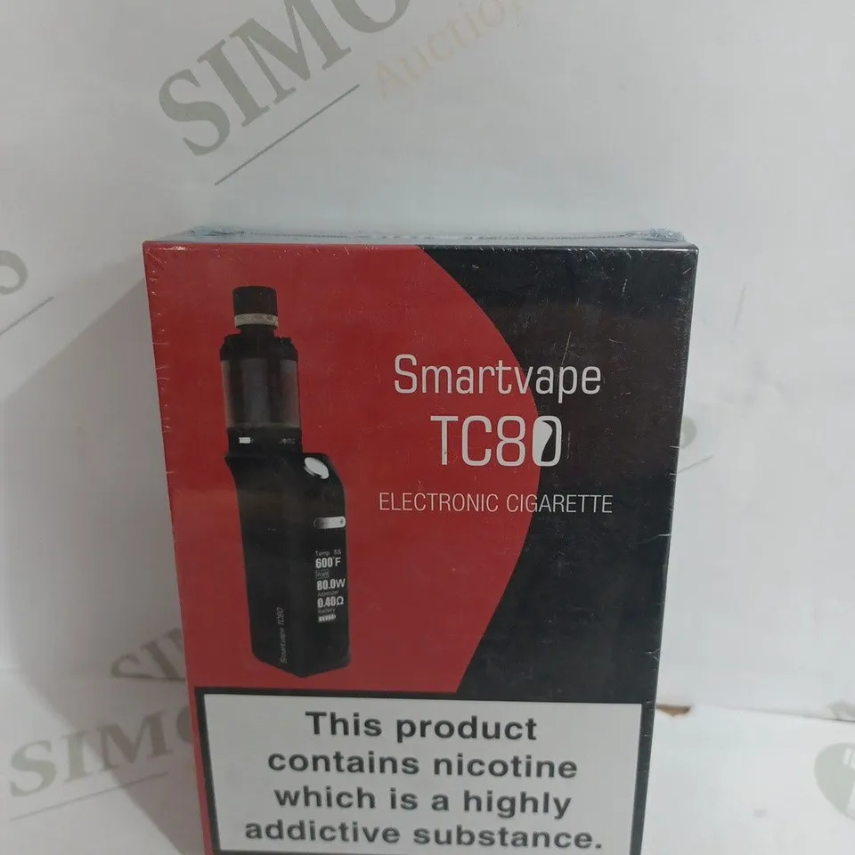 SEALED SMARTVAPE TC80 BOX MOD WITH 2200MAH BATTERY FILLING DESIGN ELECTRONIC CIGARETTE VAPE KIT IN RED & BLACK