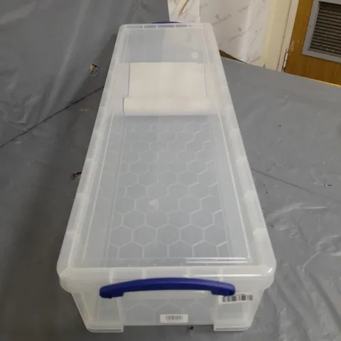 22L CLEAR STORAGE BOX WITH LID - COLLECTION ONLY