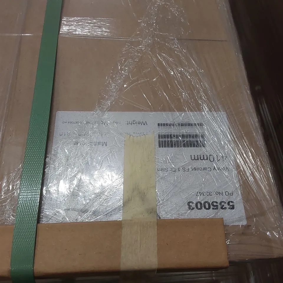 PALLET CONTAINING A LARGE QUANTITY OF ASSORTED BATHROOM FURNITURE PARTS INCLUDING: VELDEAU VANITY CARCASSES ECT