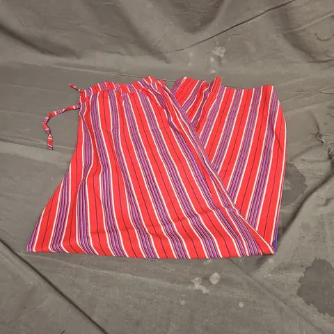 DAMSON MADDER CHLO TROUSERS IN RED STRIPE SIZE 14