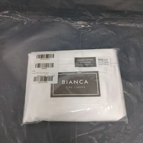 BIANCA FINE LINEN LUXURY 800 THREAD COTTON SATEEN OXFORD PILLOWCASE