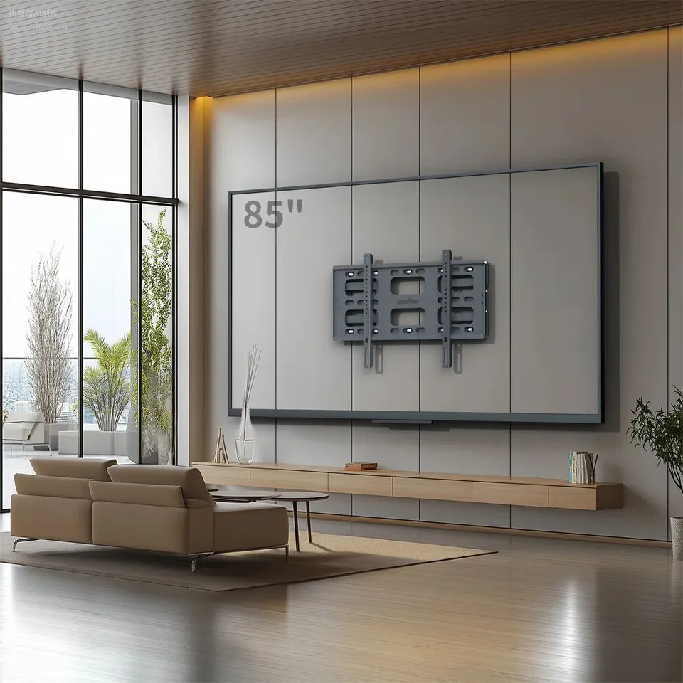 BOXED TV WALL MOUNT FOR 40-85 INCH LED LCD, SWIVELS TILTS EXTENDS DOUBLE ARM FULL MOTION TV WALL BRACKET HOLDS UP TO 100KG, MAX VESA 600X400MM