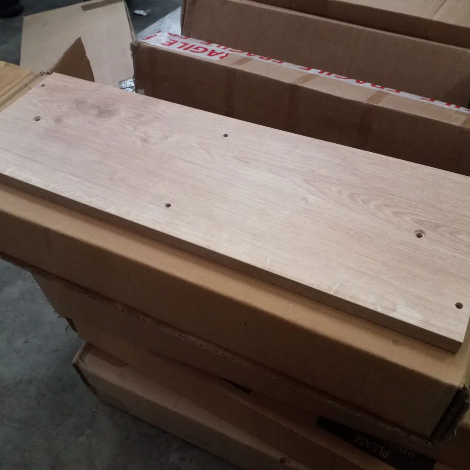 BOXED WICKER WALL SHELF 