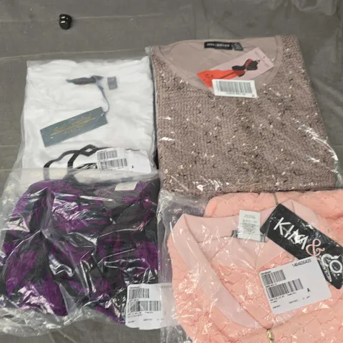 APPROXIMATELY 20 LADIES CLOTHING ITEMS, ASSORTED COLOURS, SIZES AND STYLES