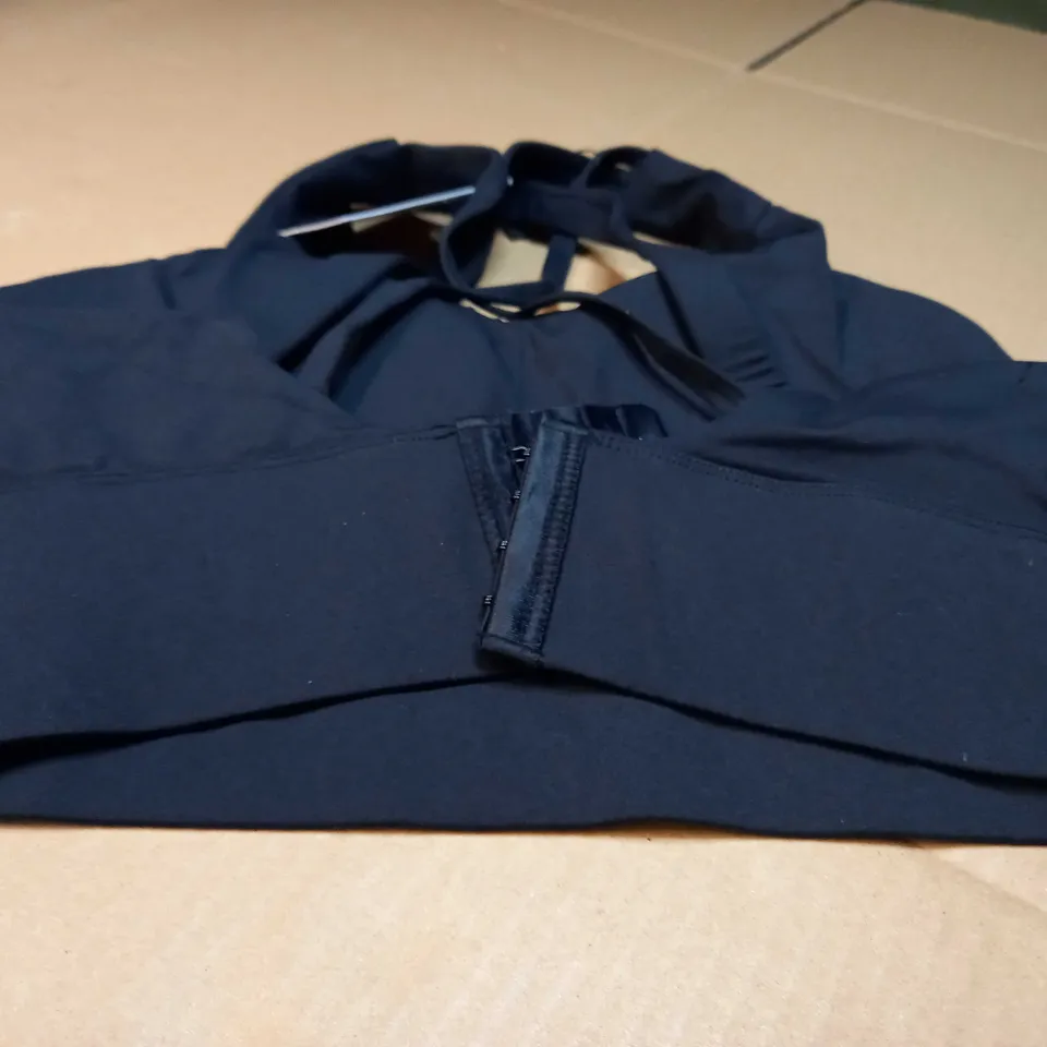 BADABILITY BLACK/LOGO SPORTS BRA