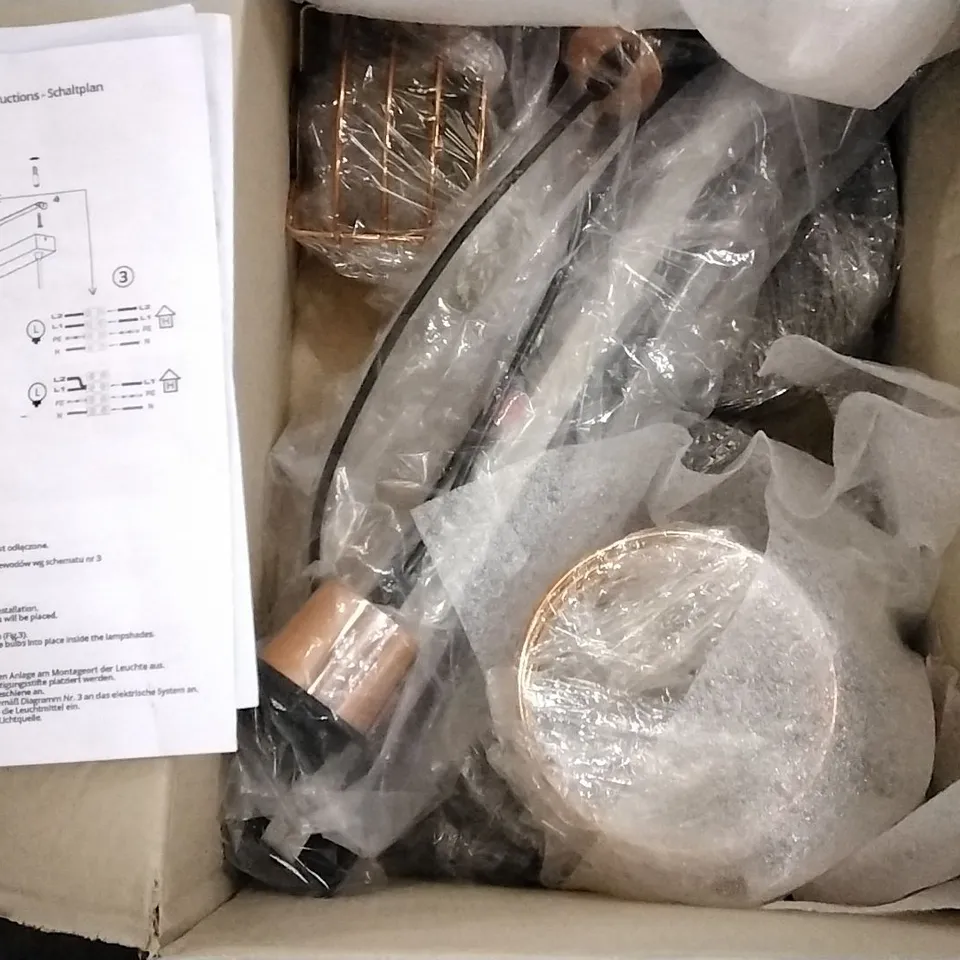 BOXED REYNOLD 2-LIGHT PENDENT