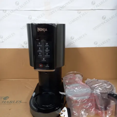 NINJA ICE CREAM & DESSERT MAKER WITH EXTRA DESSERT TUBS & LIDS