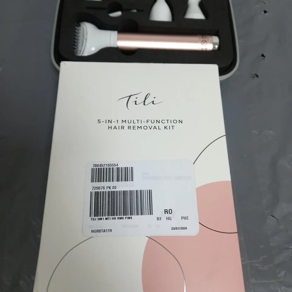 TILI 5-IN-1 MULTI-FUNCTIONAL HAIR REMOVAL KIT PINK 